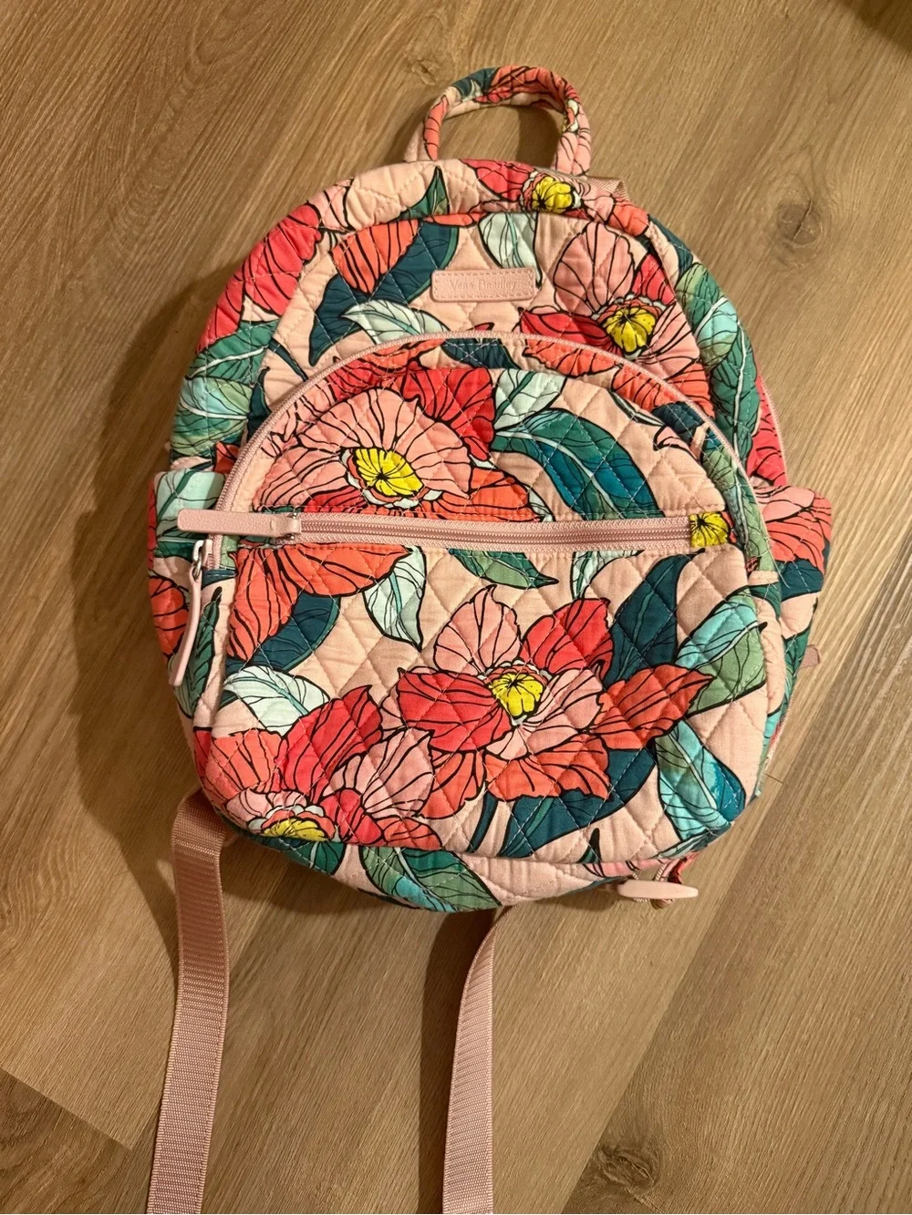 Y2K Quilted Floral Pink Mini Backpack
